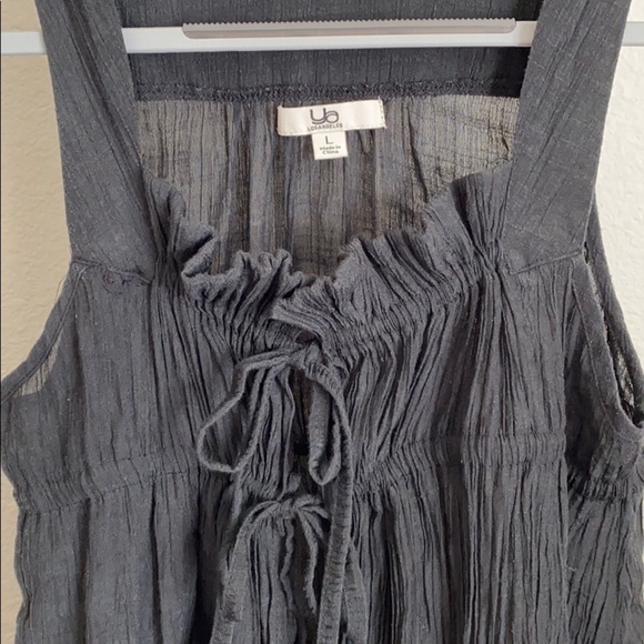 Ya Los Angeles Pretty Top with Ties and Lace - Picture 2 of 6